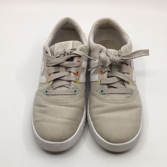 New Balance x Isaac Mizrahi Live Lightweight Tan Canvas Sneakers Women’s 6 1/2 M - Picture 4 of 16